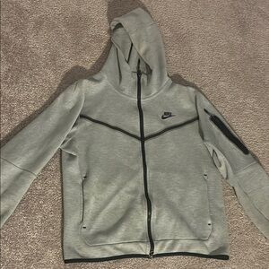 Nike Tech Gray Zip-Up Hoodie